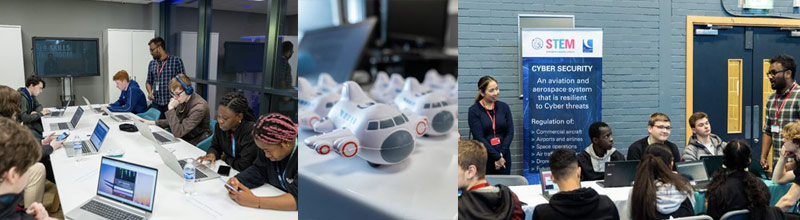 A montage of images associated with The Civil Aviation Authority